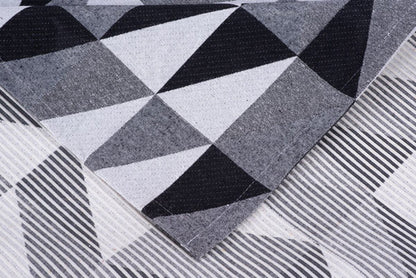 Tapete Jacquard Dallas 2,00 M X 3,00 M Antiderrapante Preto