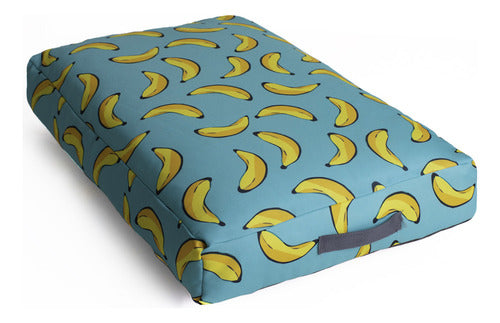 Cama Pet Futon Extra Grande 100x80 C/ Zíper Lavável - Verde