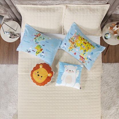 Colcha Casal 7 Peças Percal 300 Fios Design Kids