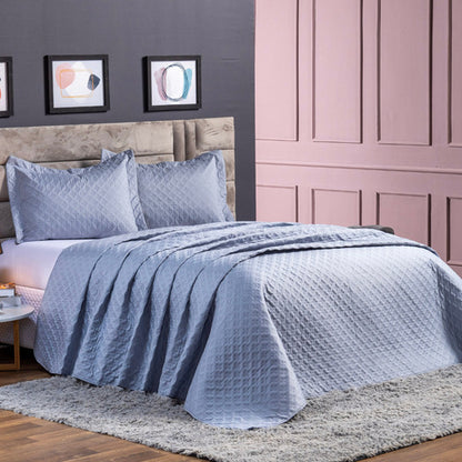 Colcha Casal Padrão 3 Peças Percal 200 Fios Basic Joy