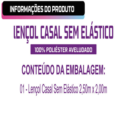 Kit 10 Lençóis Atacado Casal Avulso Sem Elástico 400 Fios 100% Poliéster Aveludado