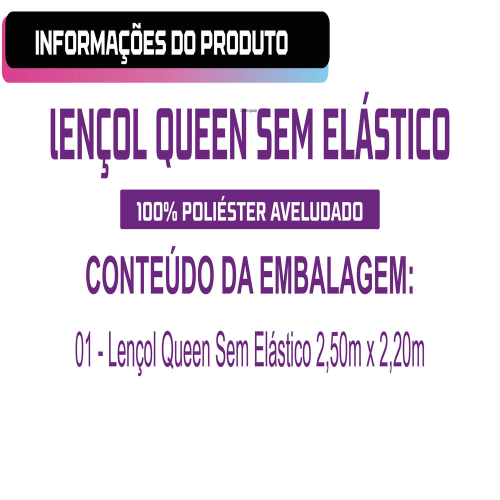 Kit 10 Lençóis Atacado Queen Avulso Sem Elástico 400 Fios 100% Poliéster Aveludado