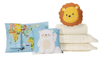 Colcha Casal 7 Peças Percal 300 Fios Design Kids